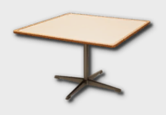 Vintage Square Dining Table