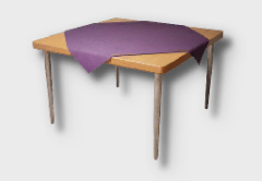 Tablecloth Square Dining Table
