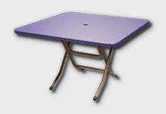 Folding Plastic Square Dining Table
