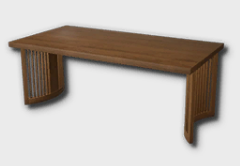 Curved Louver Dining Table