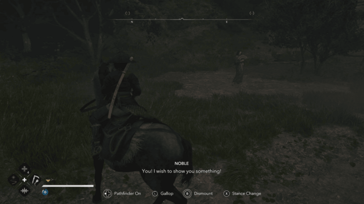 Noblewoman NPC giving the Seashell Riddle