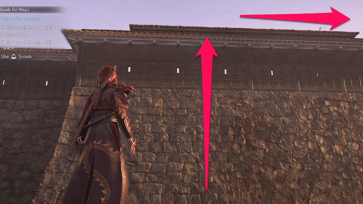 infiltrating Katano Castle