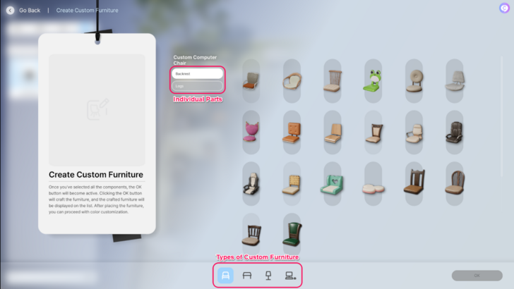 Step 2 - Create Custom Furniture Screen