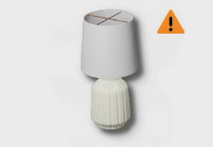 Shadow-Casting Ceramic Table Lamp