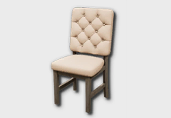Button Backrest Dining Chair