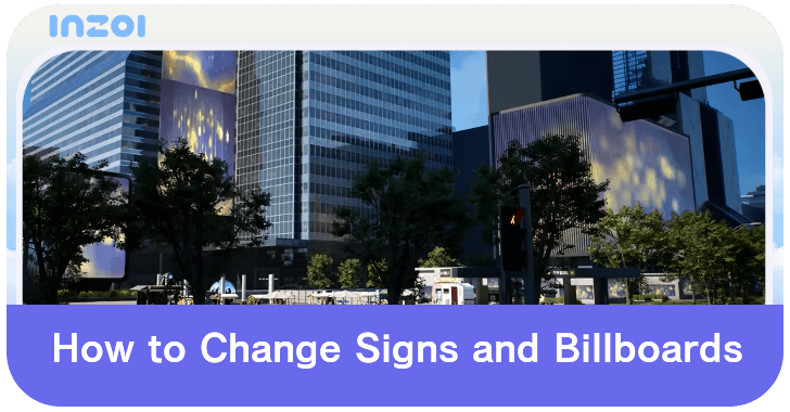inZOI - How to Change Signs and Billboards