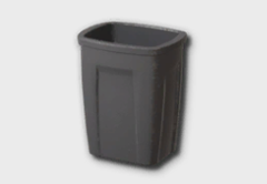 Classic Plastic Trash Can