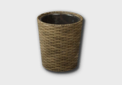 Classic Rattan Trash Can