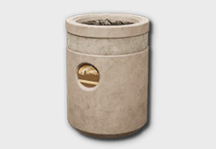Medium Stone Trash Can