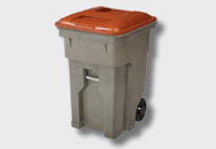 Basic Caster Trash Can