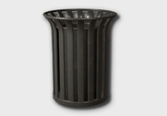 Medium Outdoor Round Trash Can