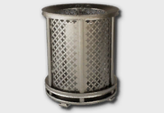 Medium Steel Round Trash Can