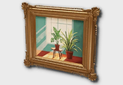 Antique Gold Framed Picture