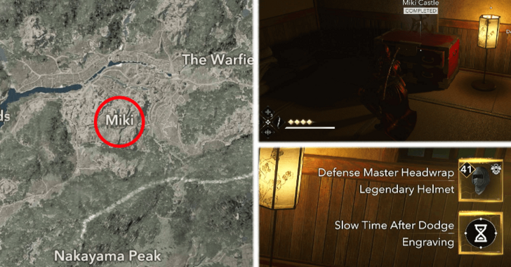 AC Shadows Defense Master Headwrap Location in Harima