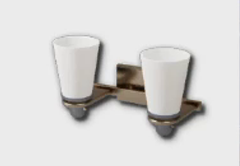 2-Bulb Wall Lighting with Reversed Bells