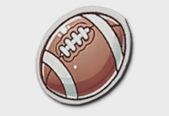 Rugby Ball Sticker