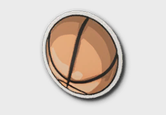 Basketball Sticker