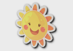 Sun Sticker