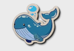 Whale Sticker
