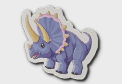 Triceratops Sticker