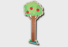 Apple Tree Height Measurement Sticker
