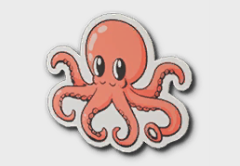 Octopus Sticker