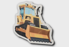 Bulldoze Sticker