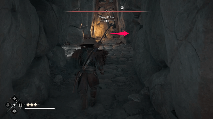 Takagi Kofun Step 5 - Turn Right From the Destructible Wall