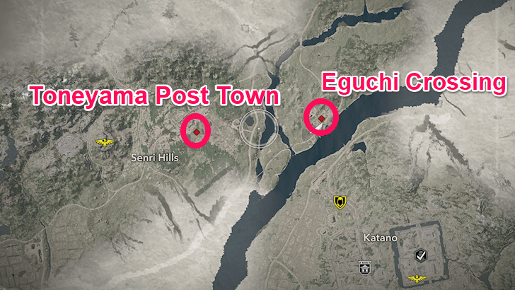 Toneyama Post Town and Eguchi Crossing