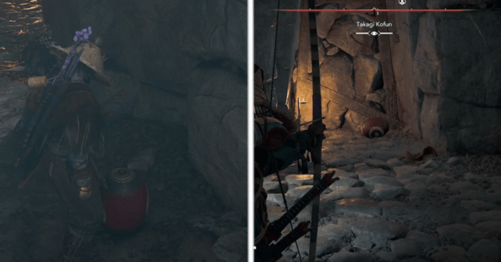 Takagi Kofun Step 6 - Grab Explosive Barrel For Wall