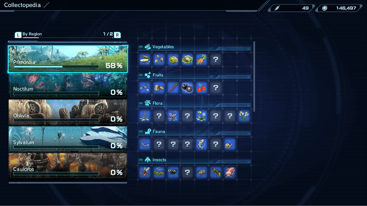 Xenoblade Chronicles X - Collectopedia