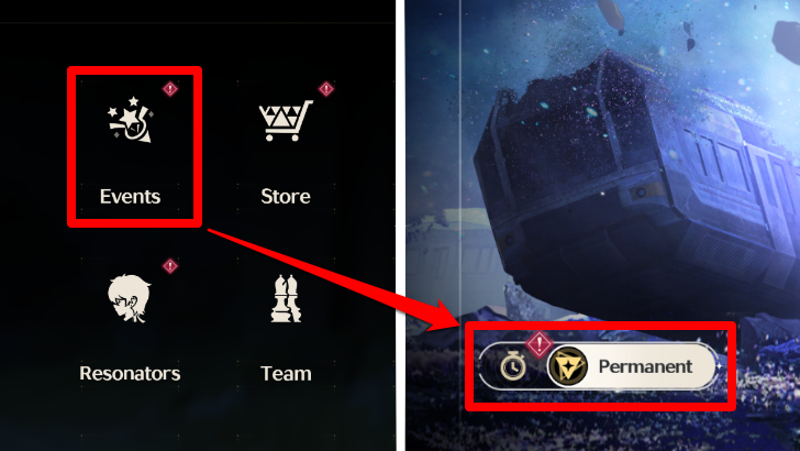 Wuthering Waves Permanent Events Tab