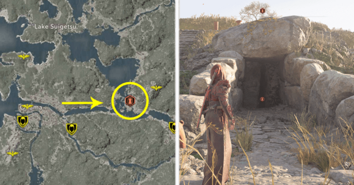 AC Shadows Stone Heart Location in Wakasa