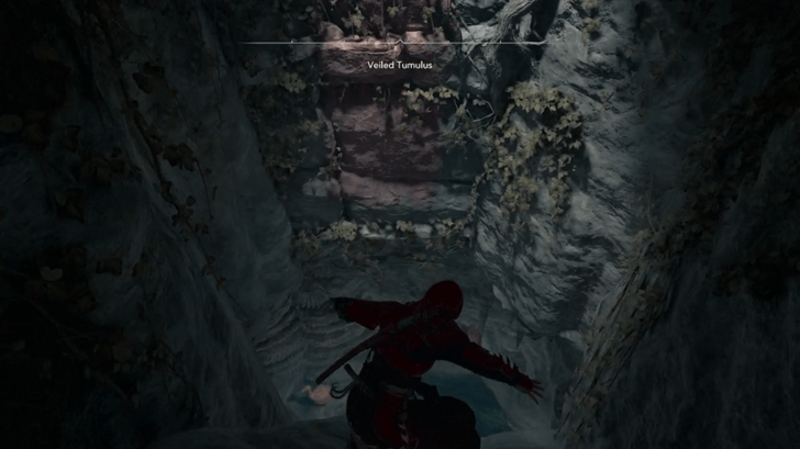 Veiled Tumulus Step 7 - Parkour Through the Cave