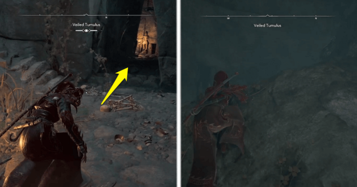 Veiled Tumulus Step 9 - Cave Path Going Up