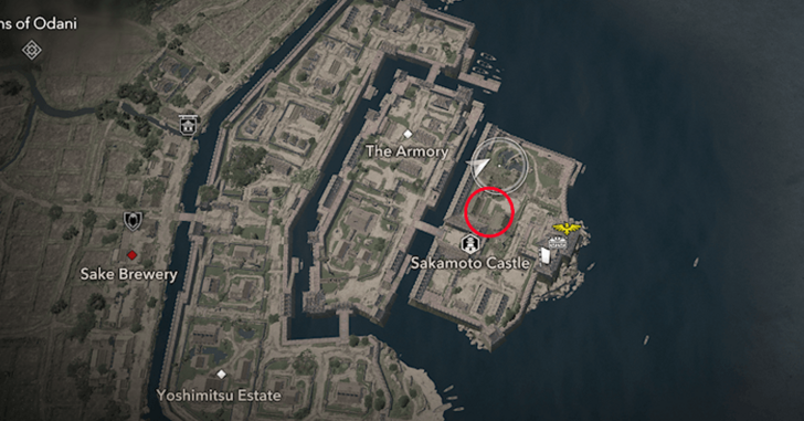 Sakamoto Castle Samurai Dasiho 1 Map Location