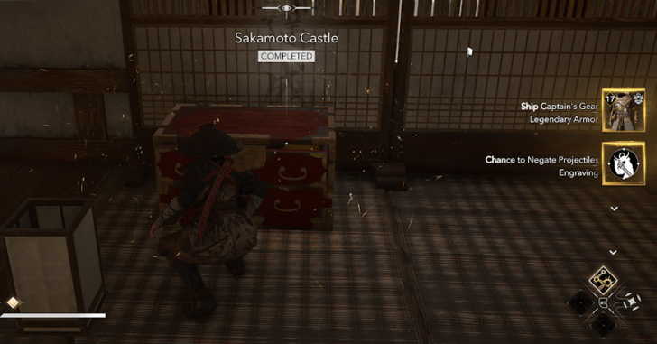 Sakamoto Castle Legendary Chest Location