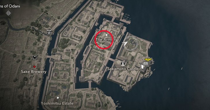 Sakamoto Castle Samurai Dasiho 1 Map Location