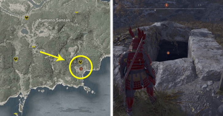 AC Shadows Riddle of Steel Location in Kii