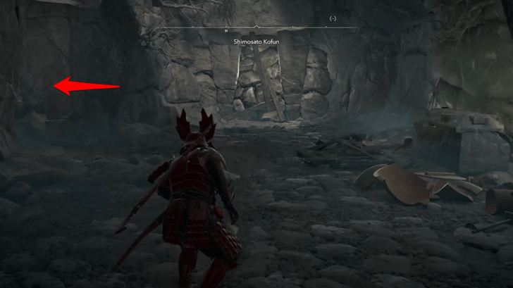 Shimosato Kofun Step 4 - Turn Left of the Destructible Wall