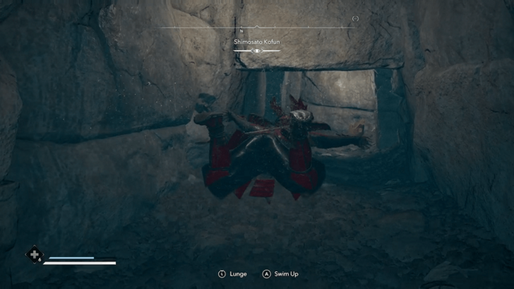 Shimosato Kofun Step 7 - Swim Underwater Path