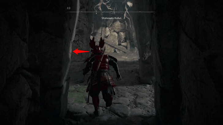 Shimosato Kofun Step 9 - Turn Left By the Wall