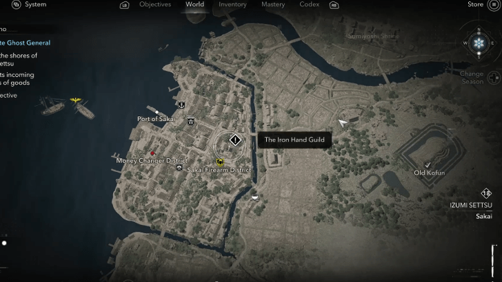 The Iron Hand Guild starting location