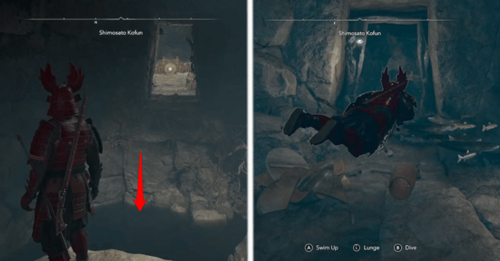 Shimosato Kofun Step 14 - Dive Down Water