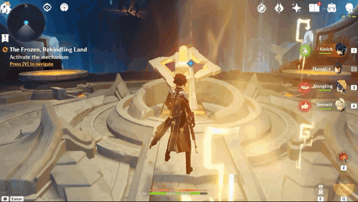 Activate the mechanism