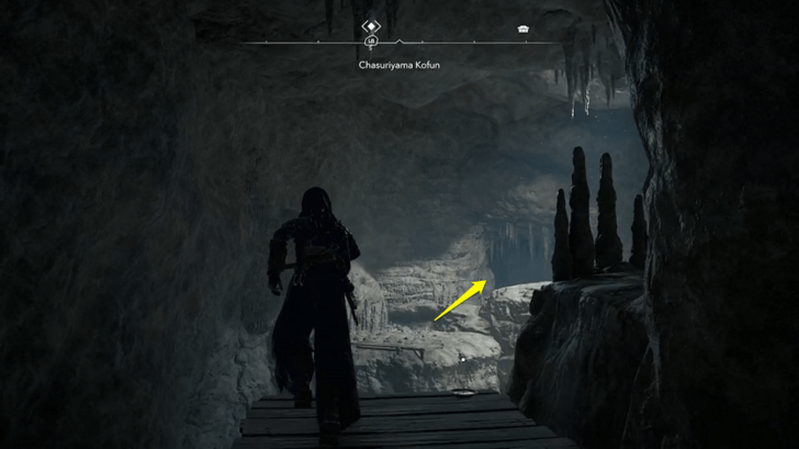 Chasuriyama Kofun Step 8 - Swing Through the Caves