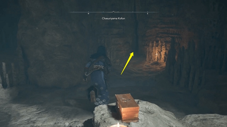 Chasuriyama Kofun Step 12 - Head Left of the Assassin Box