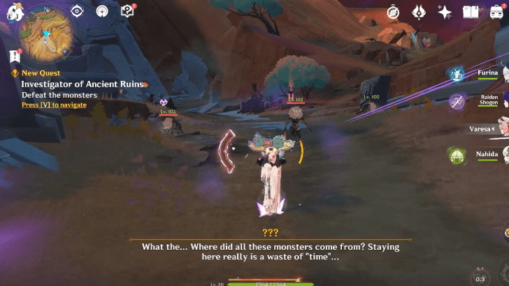 Genshin Impact - Investigator of Ancient Ruins Start Ques