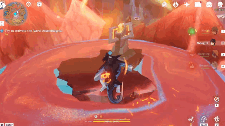 Try to activate the Astral Assemblage(s)