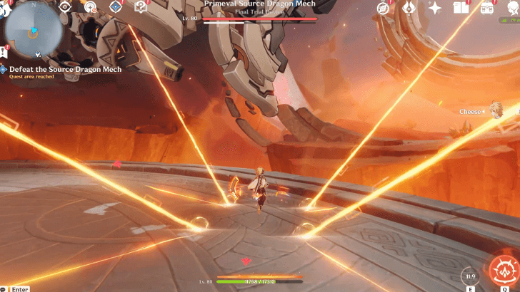 Defeat the Source Dragon Mech